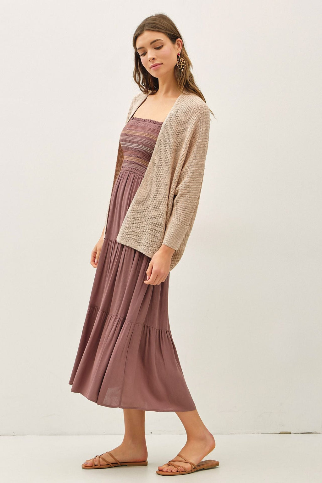 Dolman Sleeve Open Front Cardigan - The Cozy Nest