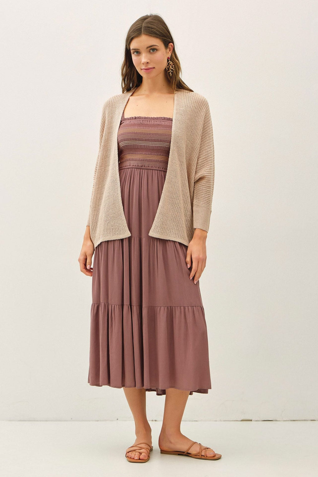 Dolman Sleeve Open Front Cardigan - The Cozy Nest