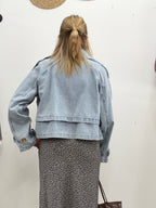 Double Breasted Denim Jacket - The Cozy Nest