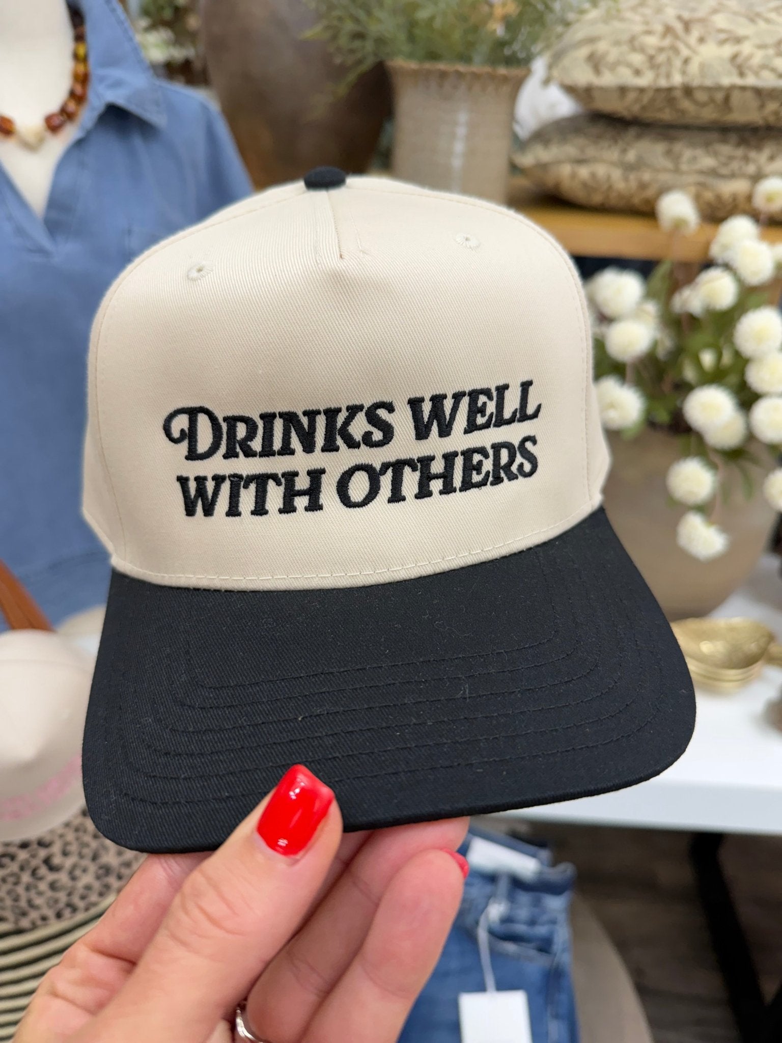 Drinks Well With Others Hat - The Cozy Nest