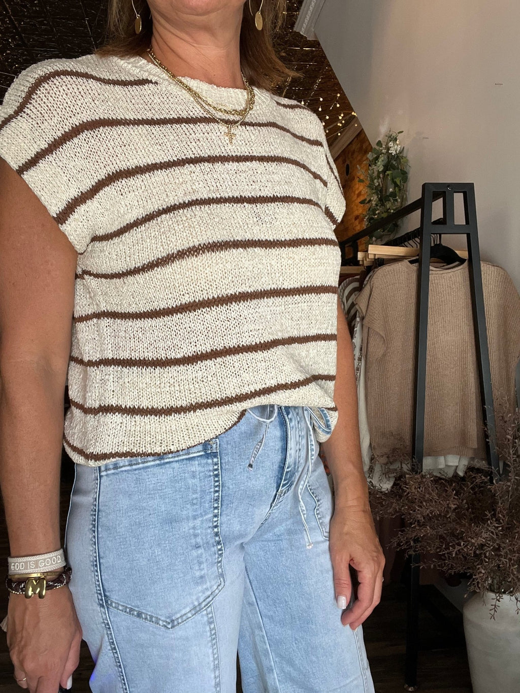 Exposed Stitch Detail Drawstring Barrel Jeans - The Cozy Nest