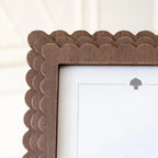 Expresso Scalloped Wood Frame 8x10 - The Cozy Nest