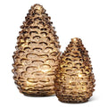 Amber LED Pinecone In Two Sizes