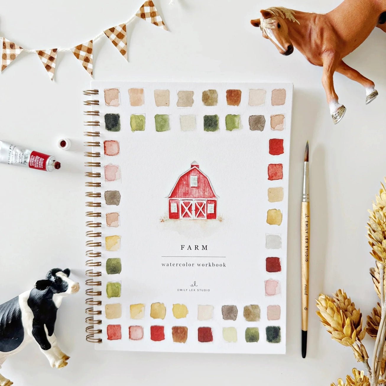 Farm Watercolor Workbook - The Cozy Nest