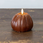 Flameless Pumpkin Candle 4" Bronze - The Cozy Nest