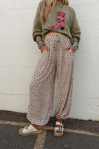 Floral Cinched Pants - The Cozy Nest