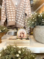 Frame with Bird Finial, Antique Gold Finish - The Cozy Nest