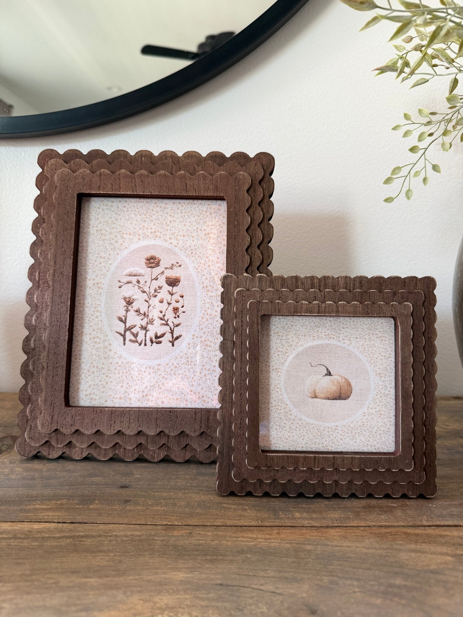 Framed Cross Stitch Wild Flowers - The Cozy Nest