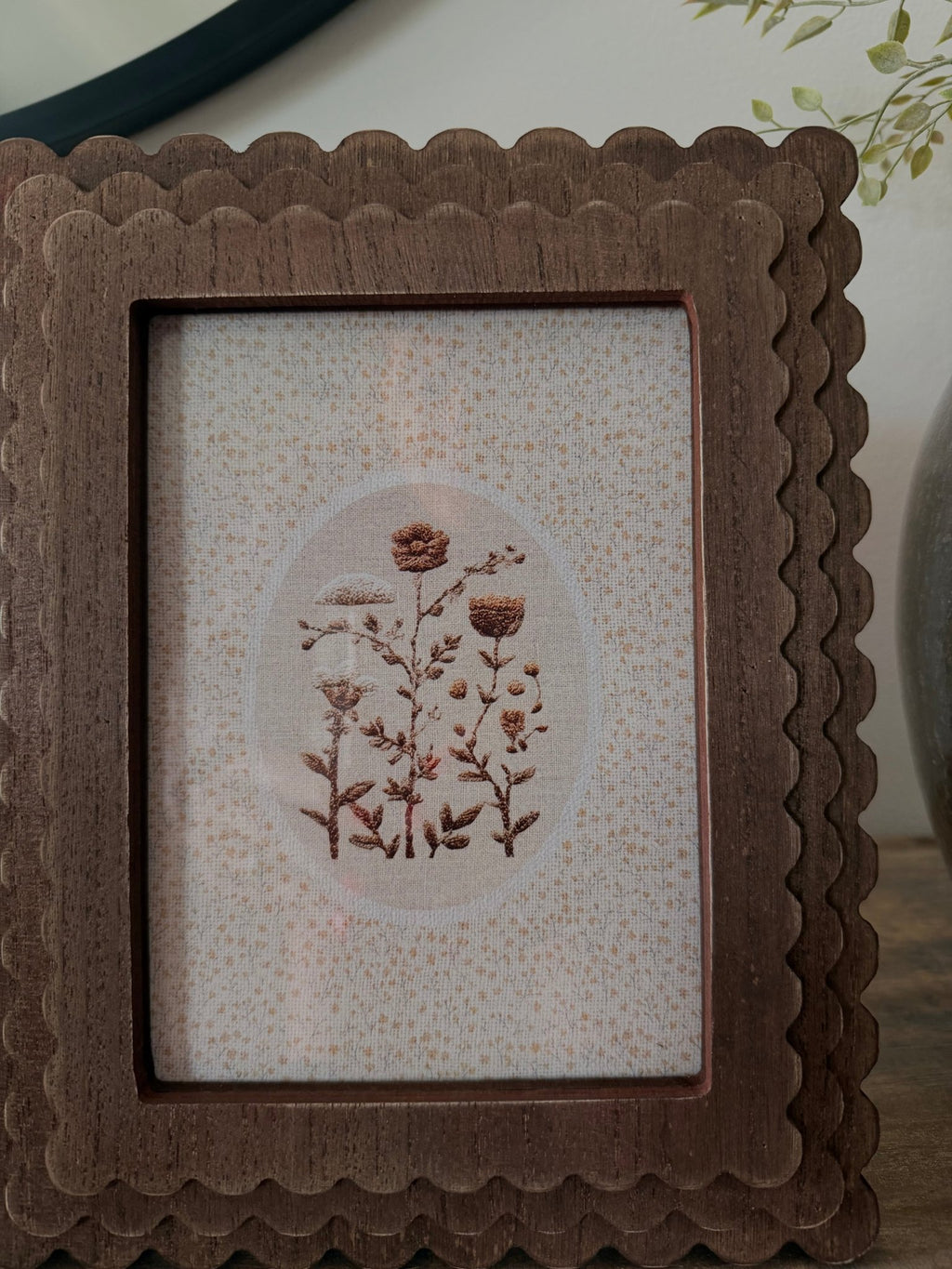Framed Cross Stitch Wild Flowers - The Cozy Nest
