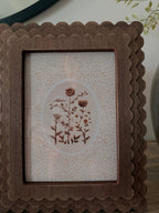 Framed Cross Stitch Wild Flowers - The Cozy Nest
