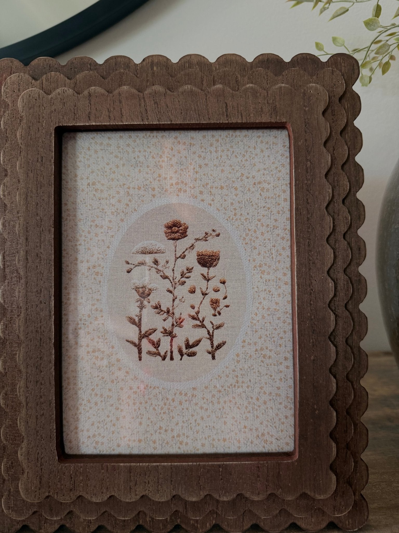 Framed Cross Stitch Wild Flowers - The Cozy Nest