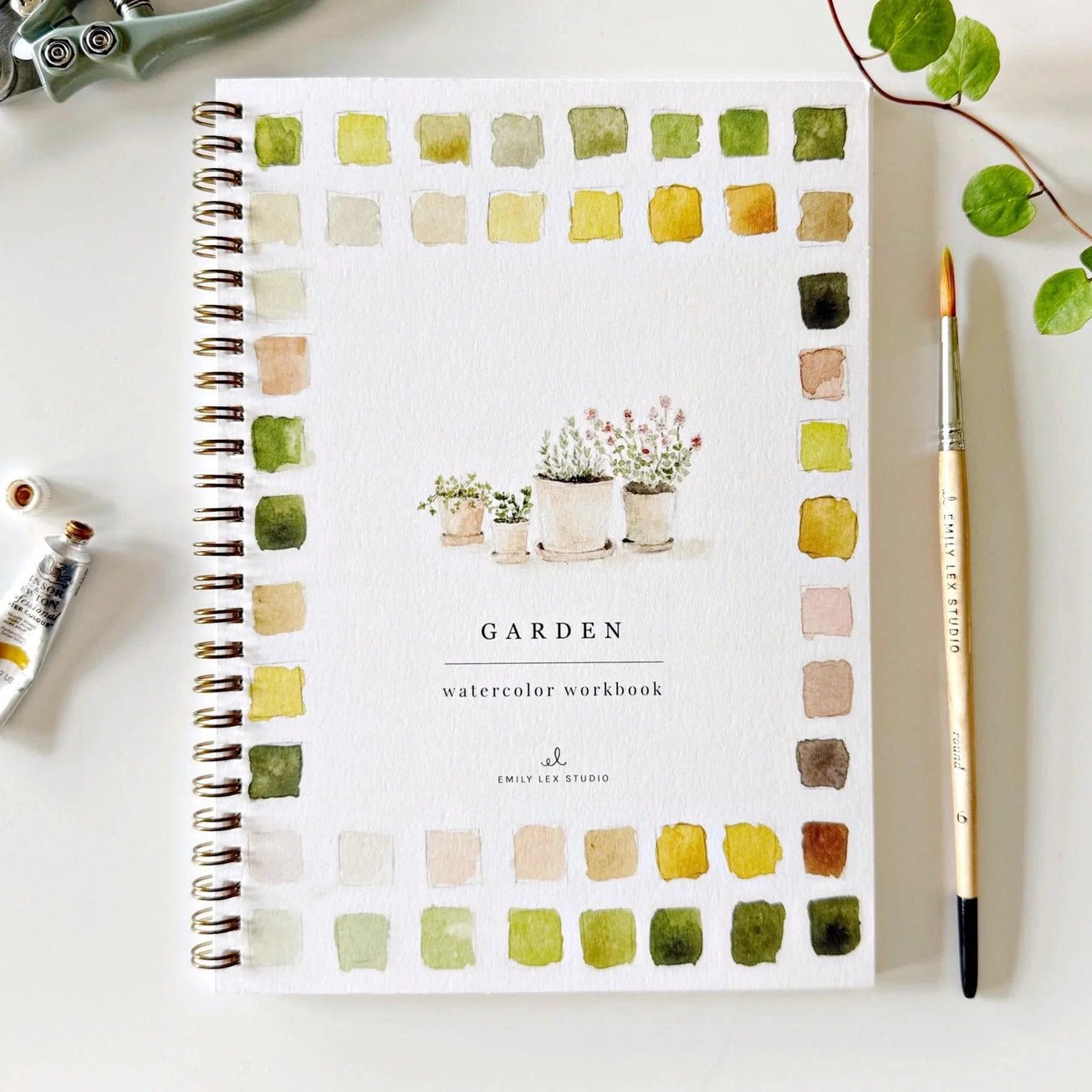 Garden Watercolor Workbook - The Cozy Nest