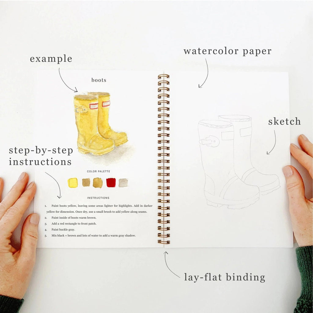 Garden Watercolor Workbook - The Cozy Nest