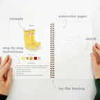 Garden Watercolor Workbook - The Cozy Nest