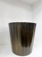 Gold Ribbed Planter - The Cozy Nest
