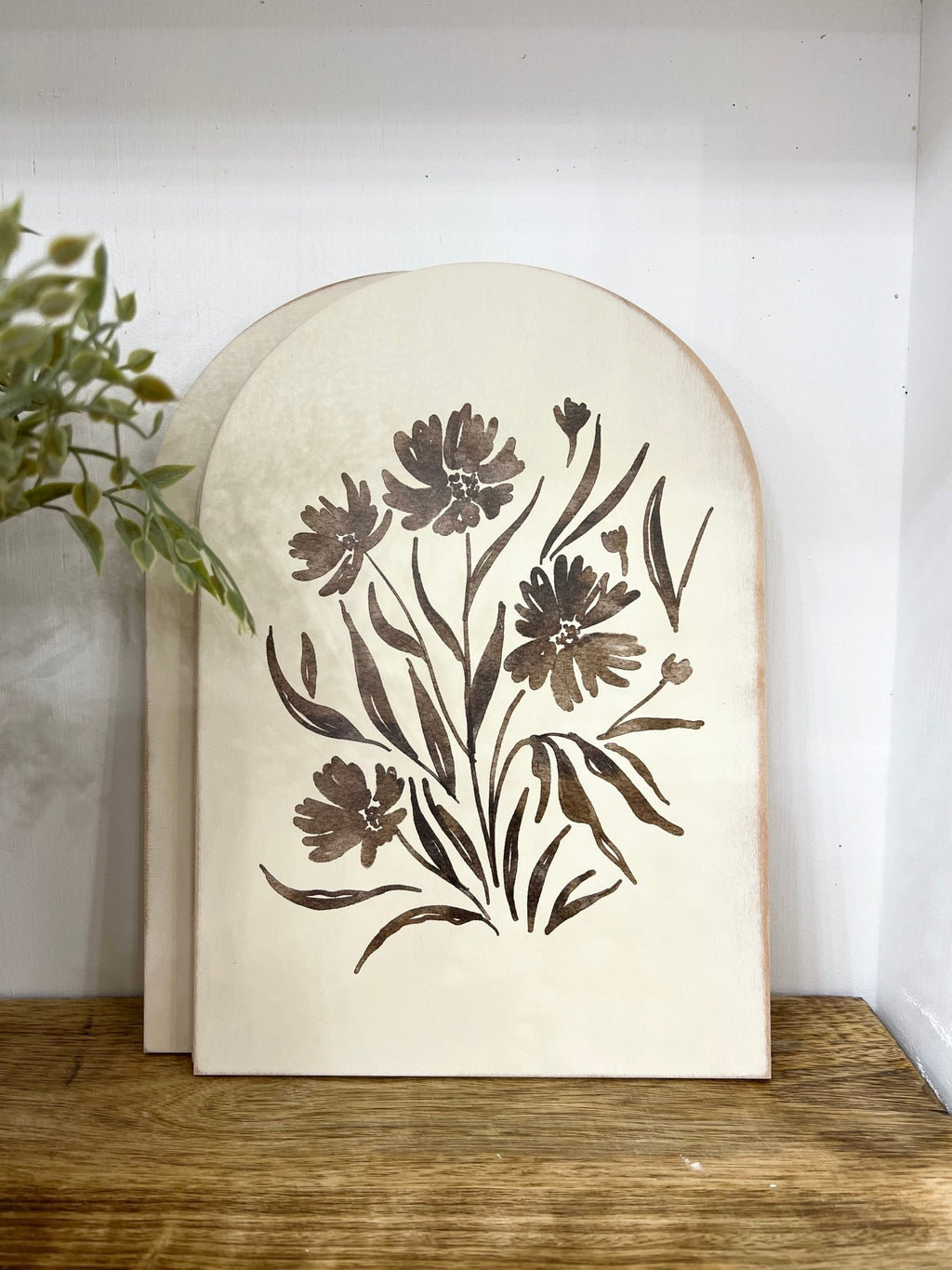 Green Floral Arch Sign - The Cozy Nest