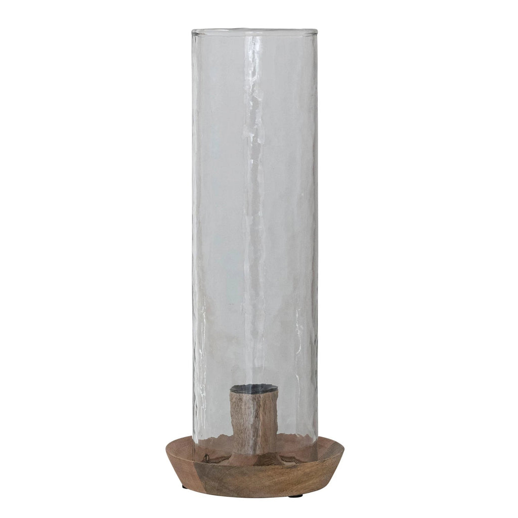 Hammered Glass Taper Holder - The Cozy Nest