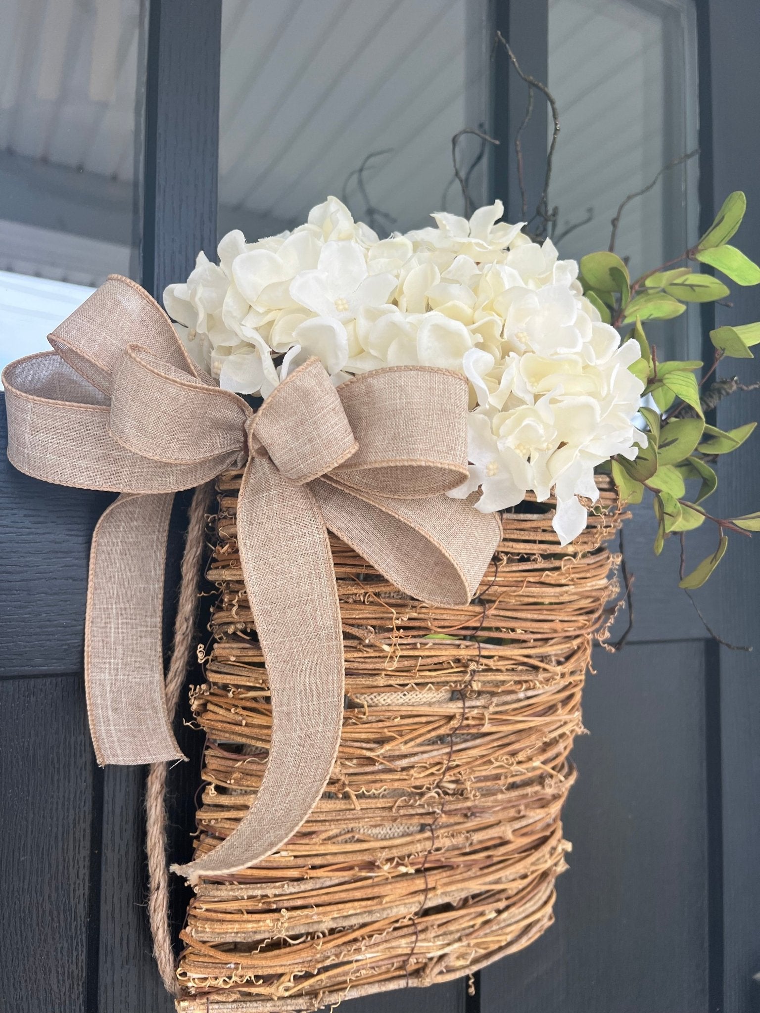 Hanging Basket W/Florals - The Cozy Nest