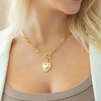 Heart Statement Toggle Necklace - The Cozy Nest