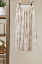 Heirloom Garden Embroidered Maxi Skirt - The Cozy Nest