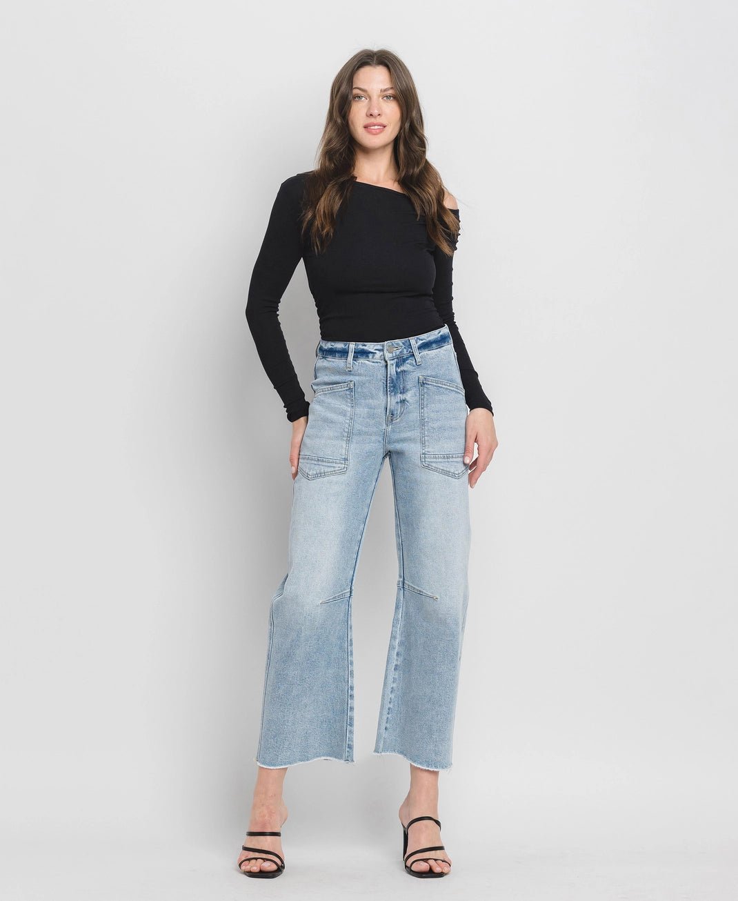 High Rise Barrel Jeans - The Cozy Nest