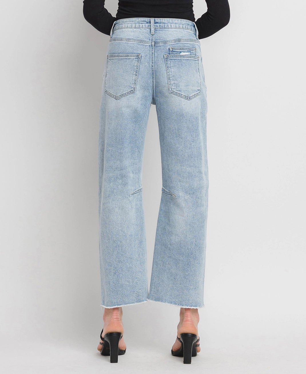High Rise Barrel Jeans - The Cozy Nest