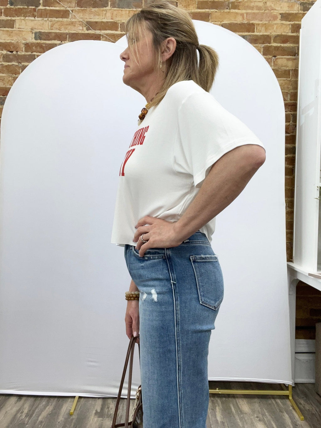 High Rise Raw Hem Slim Wide Jeans - The Cozy Nest