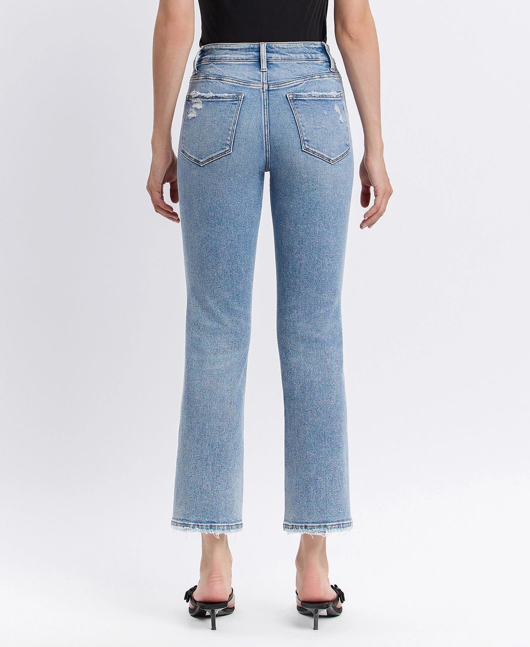 High Rise Regular Straight Jeans - Flying Monkey - The Cozy Nest