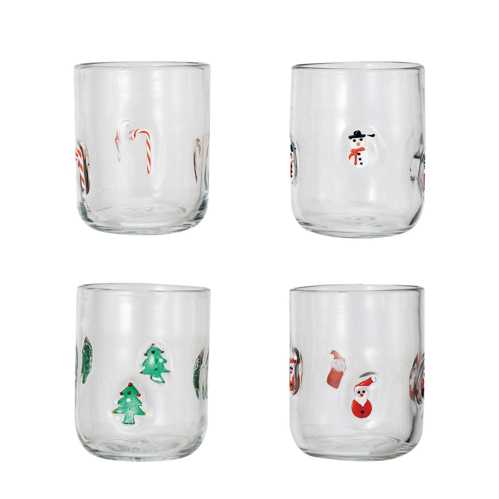 Holiday Glass Tumbler-4 Styles - The Cozy Nest
