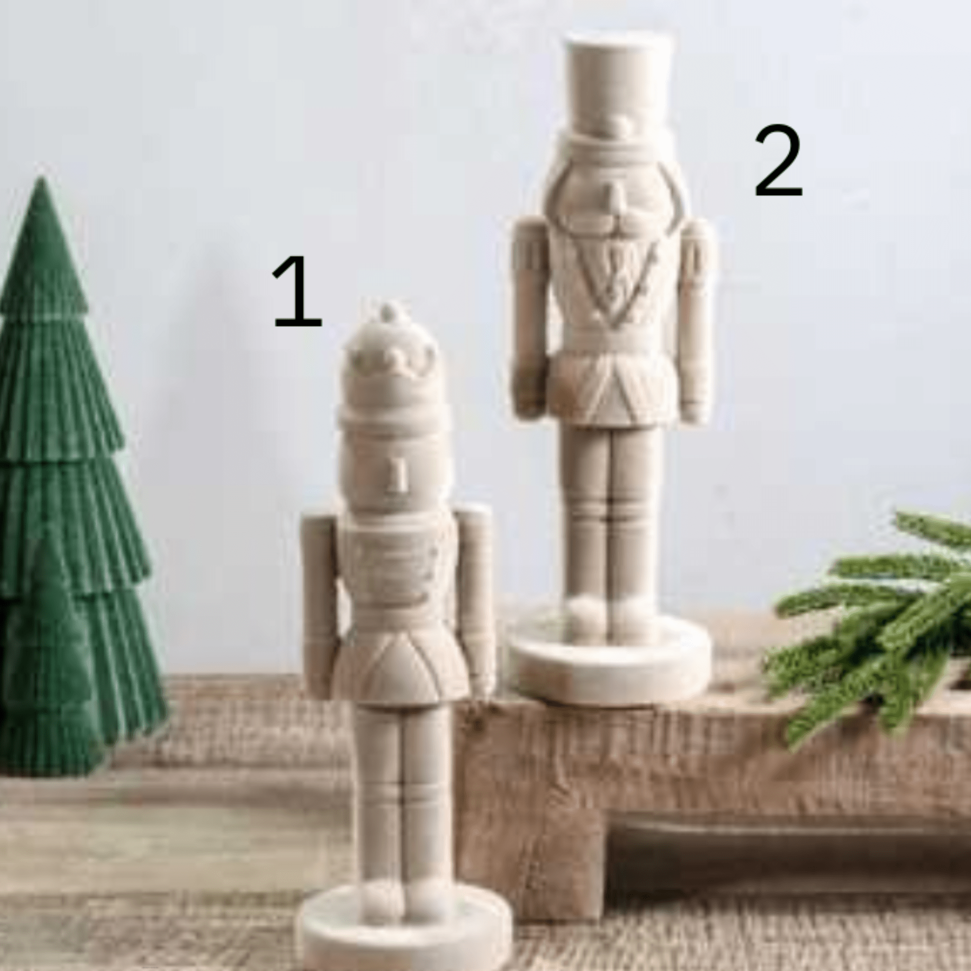 Ivory Velvet Nutcracker - The Cozy Nest