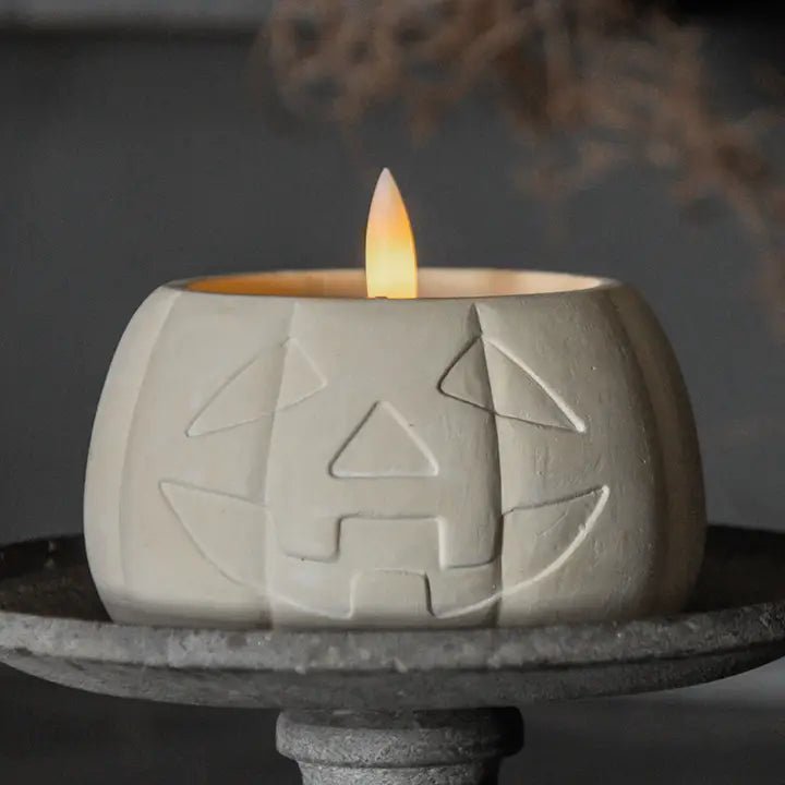 Jack-O-Lantern 3D Flame Candle-Small - The Cozy Nest