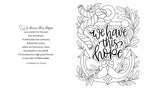 Joyful Words Of Faith Coloring Book - The Cozy Nest
