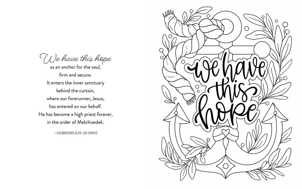 Joyful Words Of Faith Coloring Book - The Cozy Nest