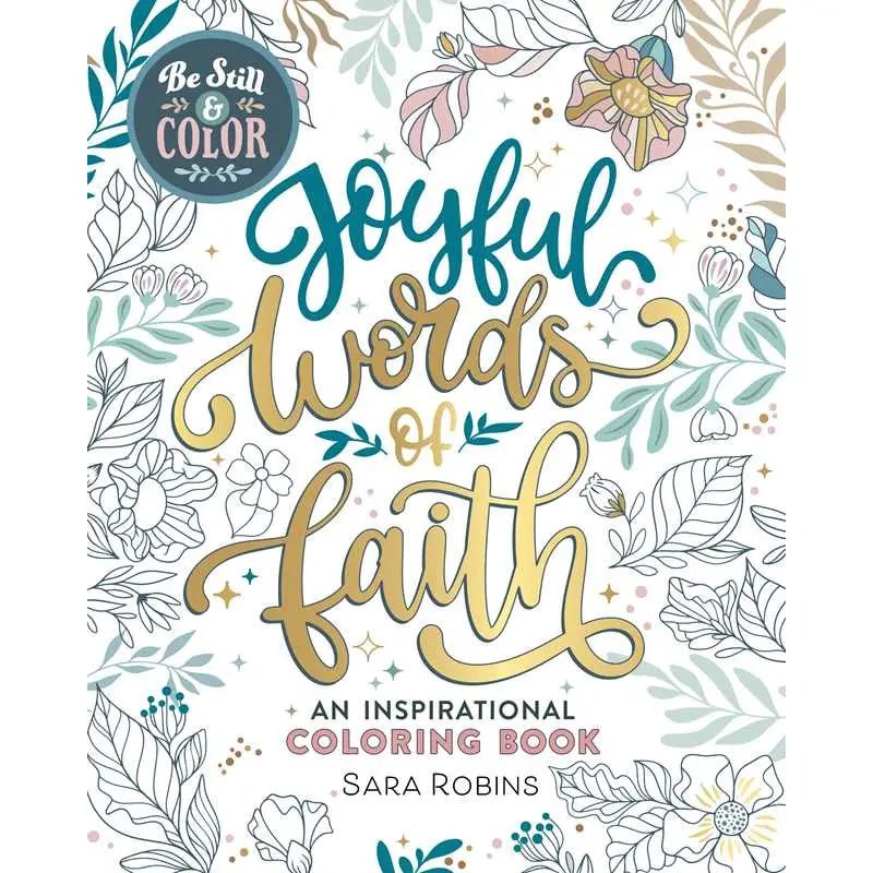 Joyful Words Of Faith Coloring Book - The Cozy Nest