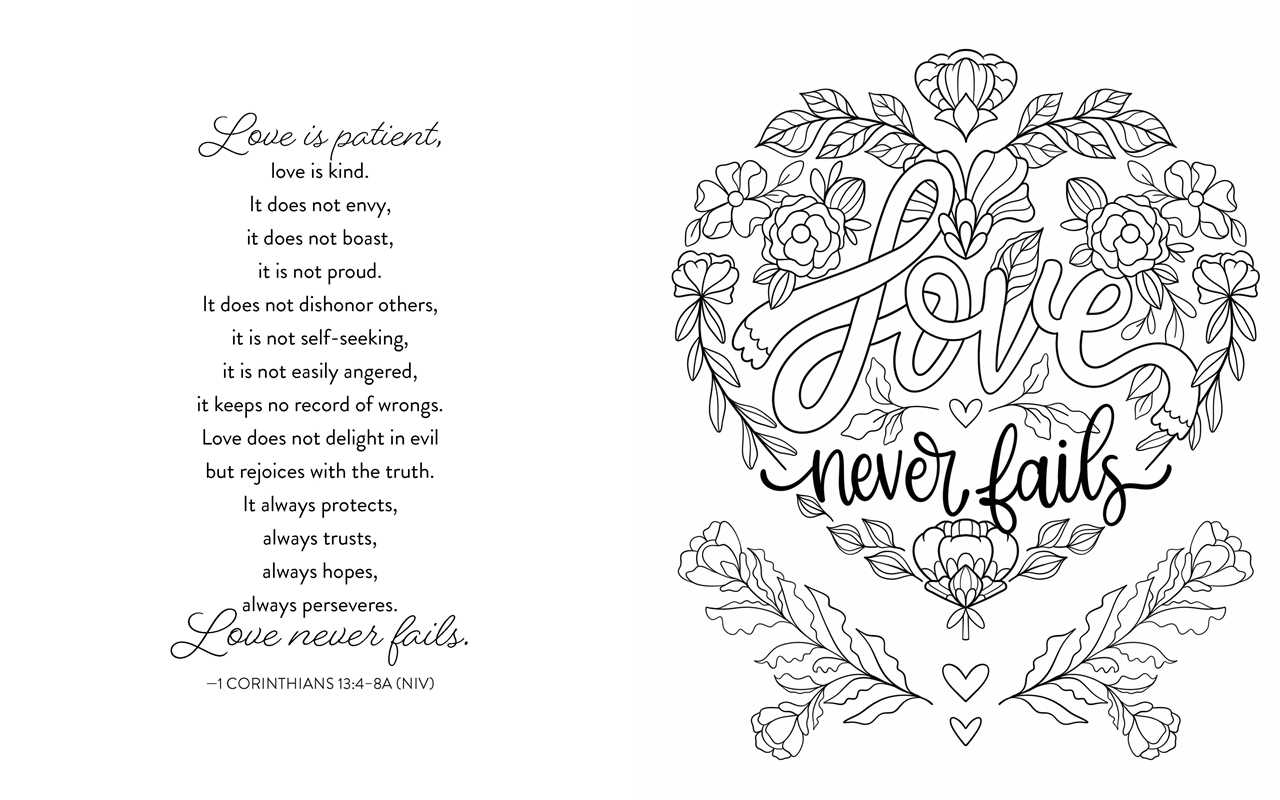 Joyful Words Of Faith Coloring Book - The Cozy Nest