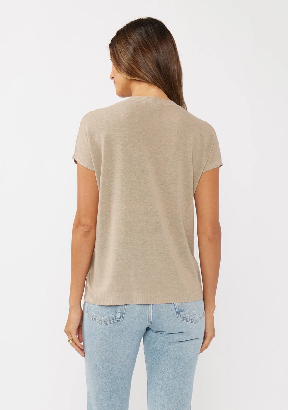 Knit V - Neck Blouse - The Cozy Nest