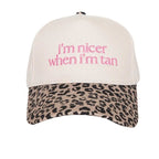 Leopard I'm Nicer When I'm Tan Hat - The Cozy Nest