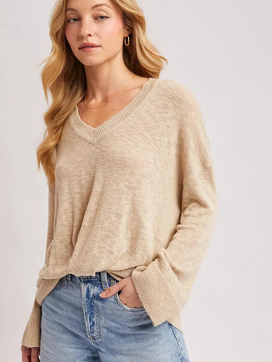 Lightweight V Neck Sweater - The Cozy Nest