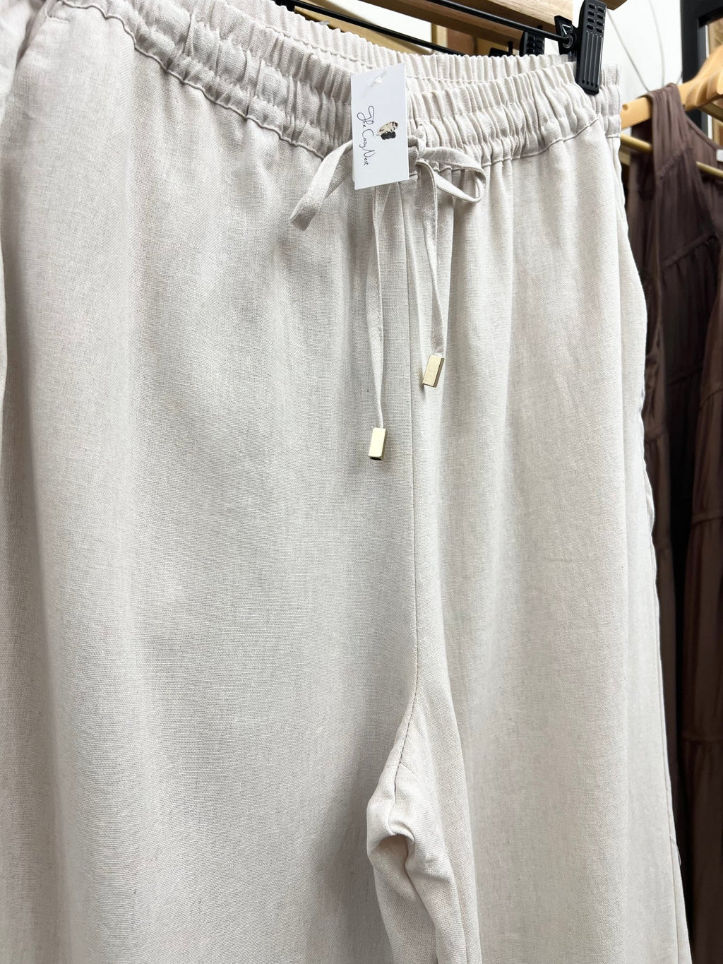Linen Blend Wide Leg Pants - The Cozy Nest