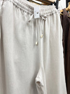 Linen Blend Wide Leg Pants - The Cozy Nest