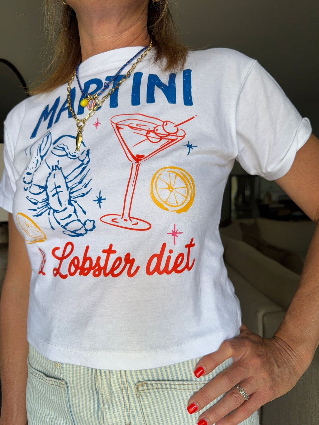 Lobster Graphic T Shirt - The Cozy Nest