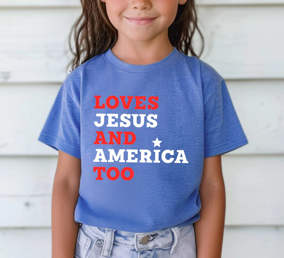 Loves Jesus & America Too-Toddler