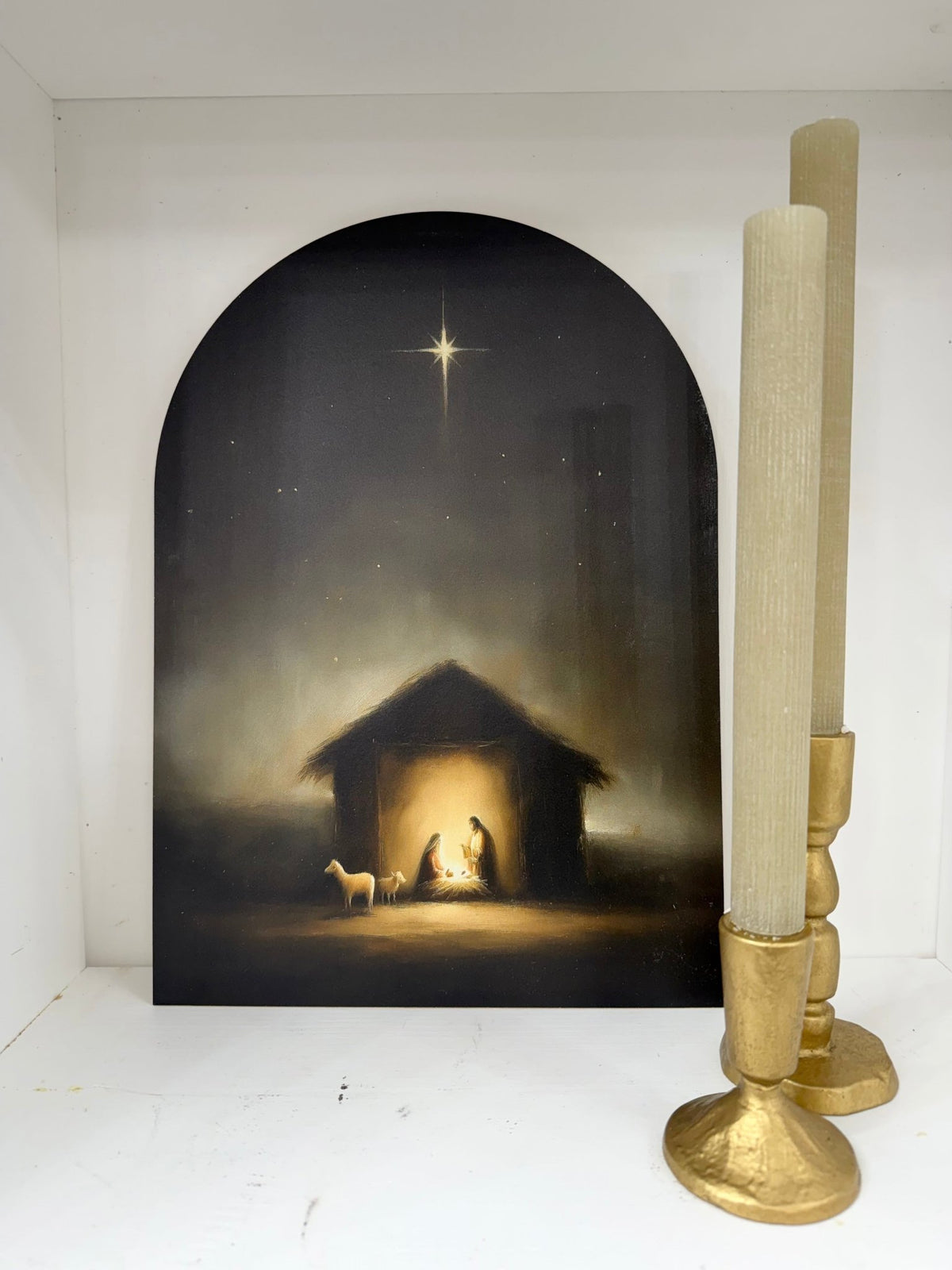 Manger Scene Arch Sign - The Cozy Nest