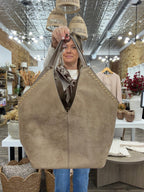 Miranda Tote Taupe - The Cozy Nest