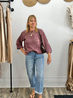 Mulberry Lattice Sweater - The Cozy Nest