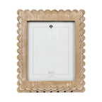 Natural Scalloped Wood Frame 8x10 - The Cozy Nest
