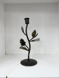 PINECONE BRANCH TAPER CANDLE HOLDER - The Cozy Nest