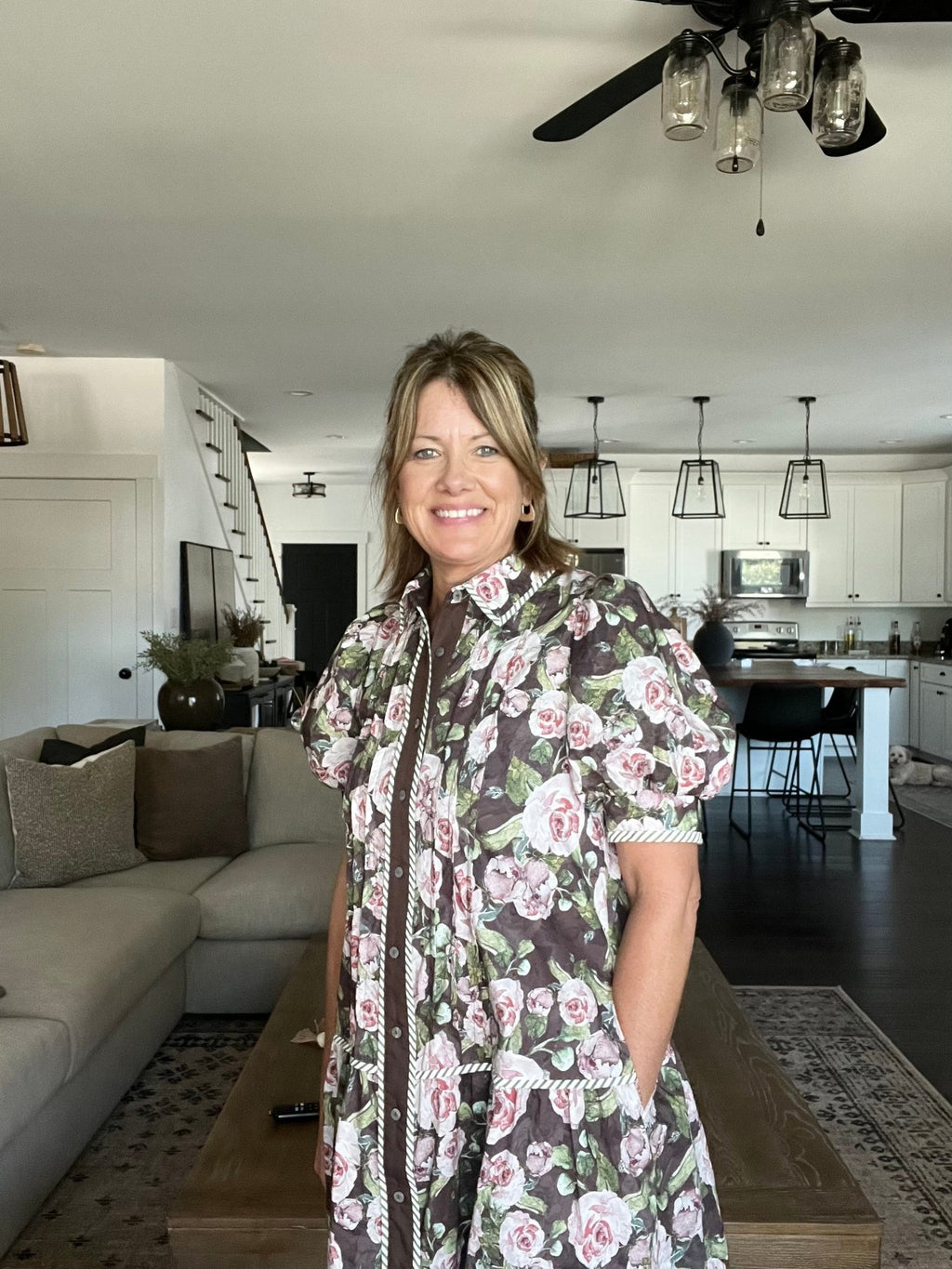 Pink Floral Dress - The Cozy Nest