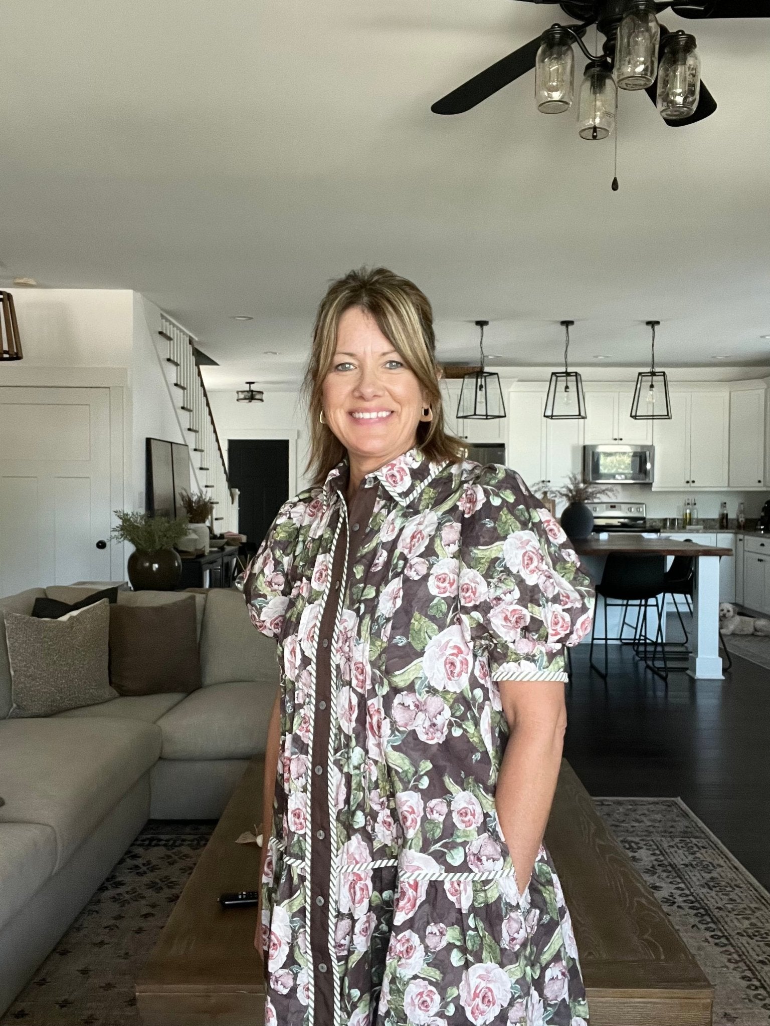 Pink Floral Dress - The Cozy Nest