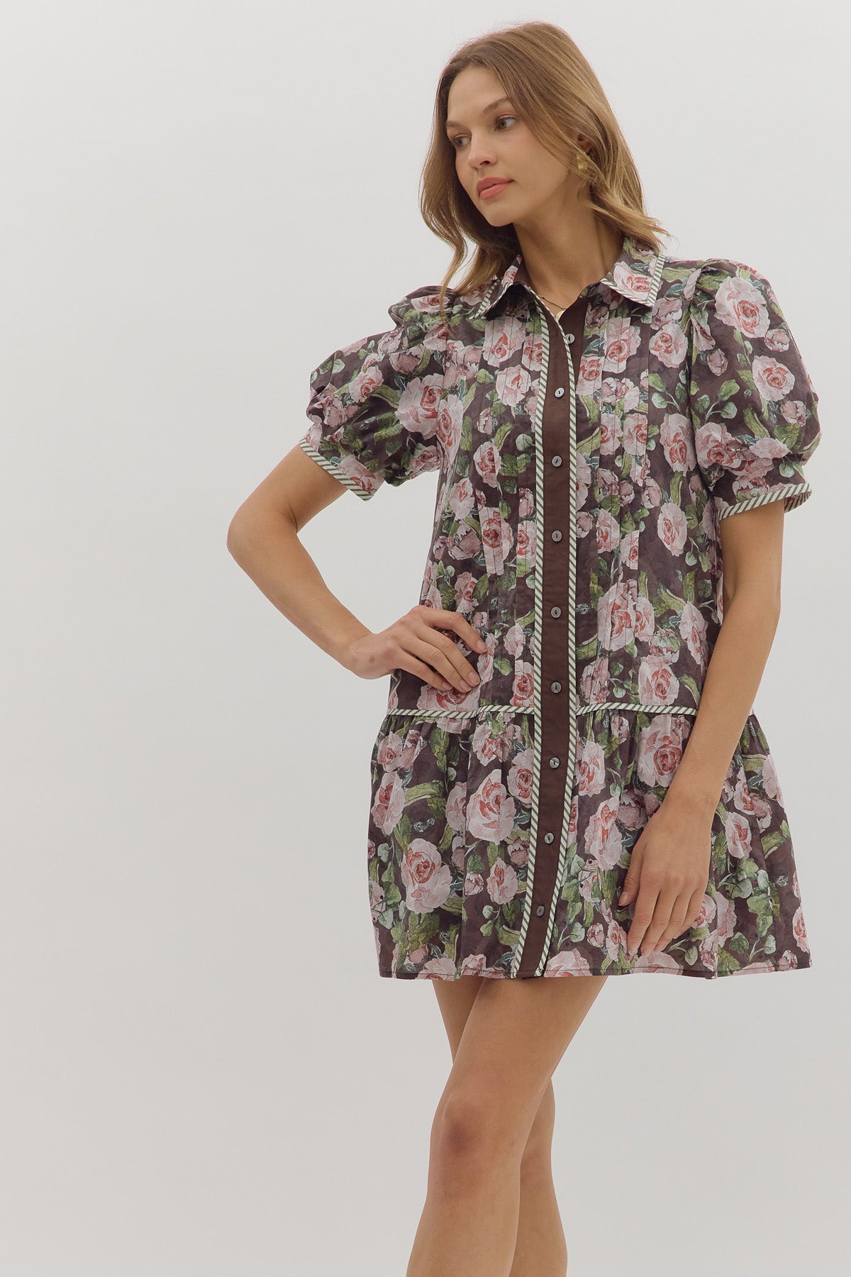 Pink Floral Dress - The Cozy Nest